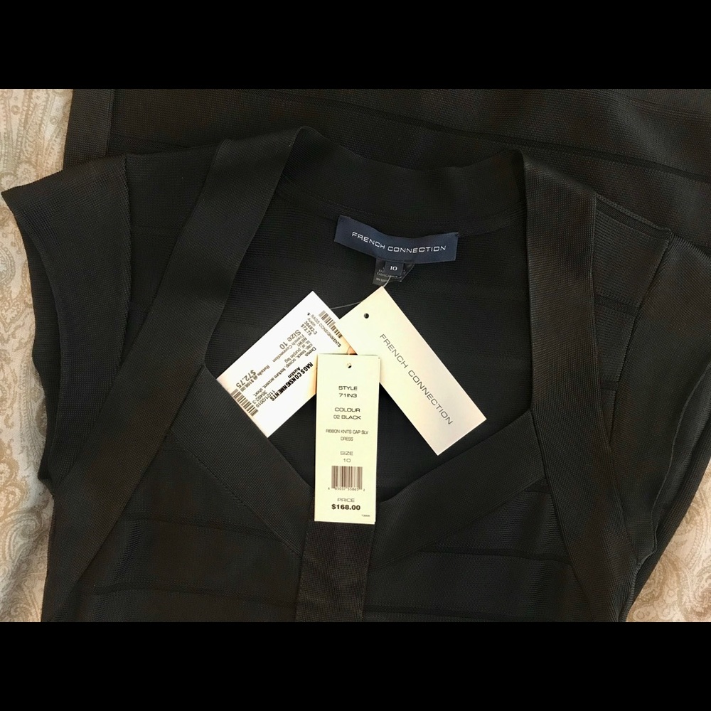 French Connection Black Cocktail dress NWT size 10